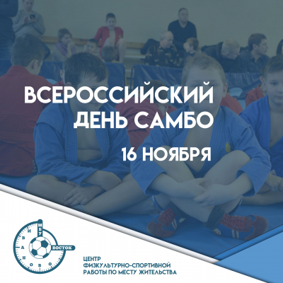 16 ноября - Всероссийский день самбо