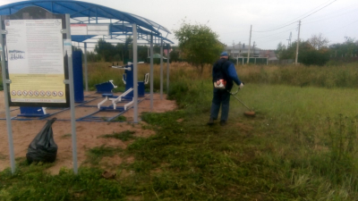 Покос травы на спортивных площадках